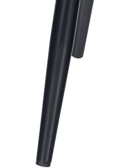 Chaise moderne en Velours Noir Métal Noir Galia - 4