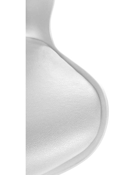 Tabouret de bar moderne en Polyuréthane Polypropylène Gris Métal Argenté Brillant Indiao - 7