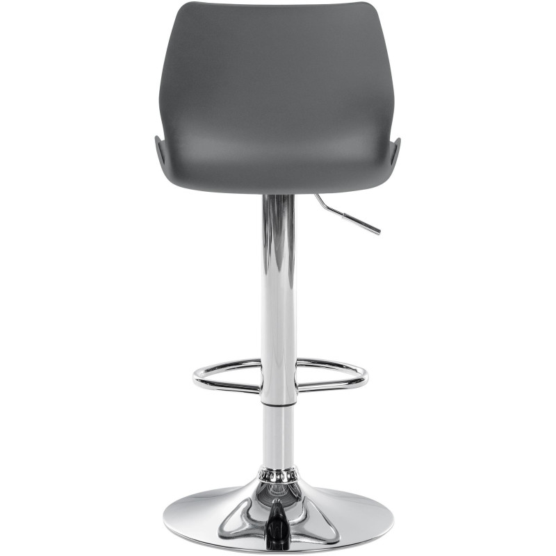 Tabouret de bar moderne en Polyuréthane Polypropylène Blanc Métal Argenté Brillant Indiao - 5
