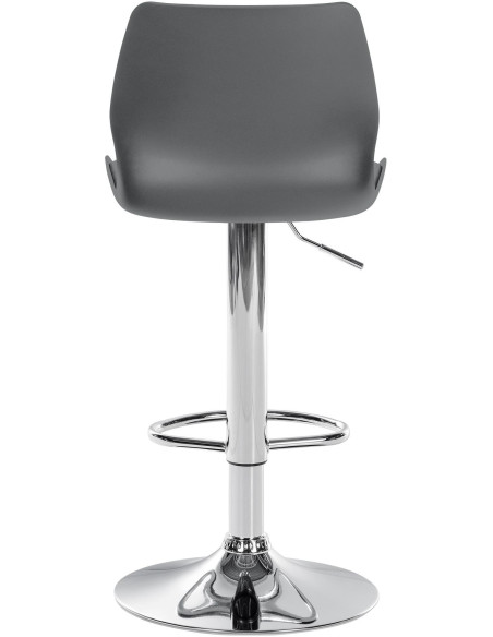 Tabouret de bar moderne en Polyuréthane Polypropylène Blanc Métal Argenté Brillant Indiao - 5