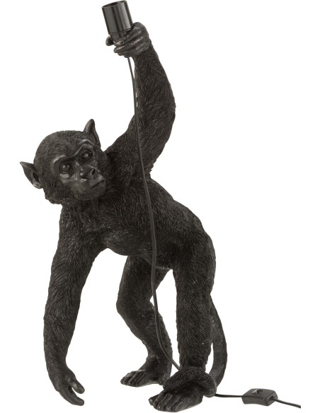 Lampe à poser Singe debout Pogo en Résine Noir - 1