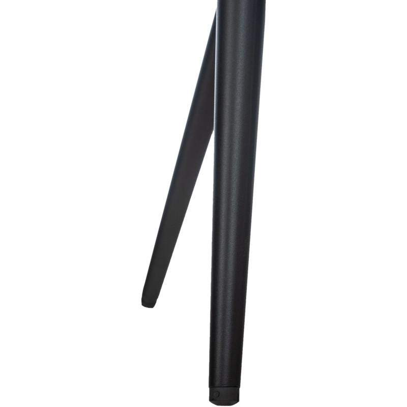 Fauteuil de table moderne en Polyuréthane Rouge Métal Noir Kakuro - 8