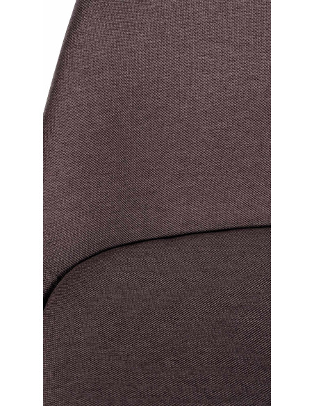 Tabouret de bar moderne en Tissu Marron Bois de hêtre Noir Luccio - 2