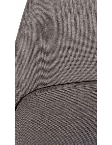 Tabouret de bar moderne en Tissu Taupe Bois de hêtre Noir Luccio - 2