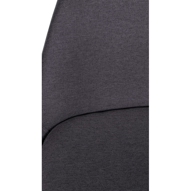 Tabouret de bar moderne en Tissu Gris foncé Bois de hêtre Naturel Majano - 2