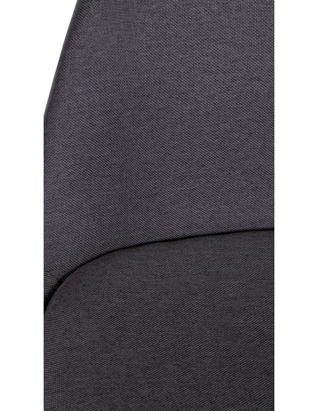 Tabouret de bar moderne en Tissu Gris foncé Bois de hêtre Naturel Majano - 2