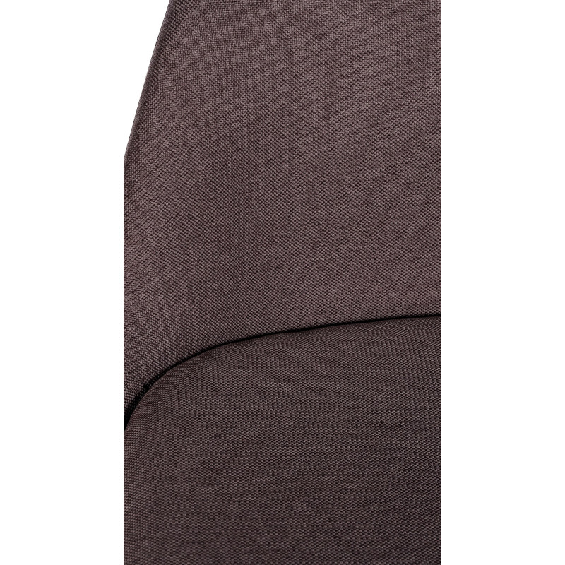 Tabouret de bar moderne en Tissu Marron Bois de hêtre Naturel Majano - 2