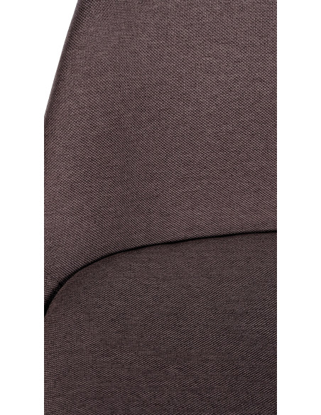 Tabouret de bar moderne en Tissu Marron Bois de hêtre Naturel Majano - 2