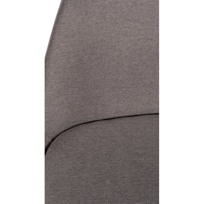 Tabouret de bar moderne en Tissu Taupe Bois de hêtre Naturel Majano - 2