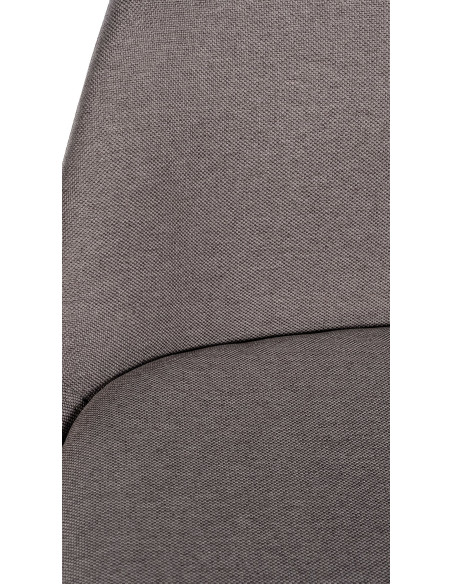 Tabouret de bar moderne en Tissu Taupe Bois de hêtre Naturel Majano - 2