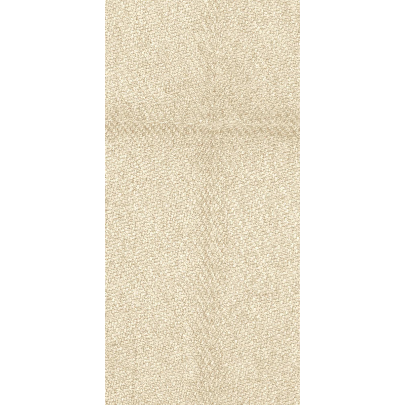 Fauteuil moderne scandinave en Tissu Blanc crème Bois de hêtre Naturel Mazzio - 6