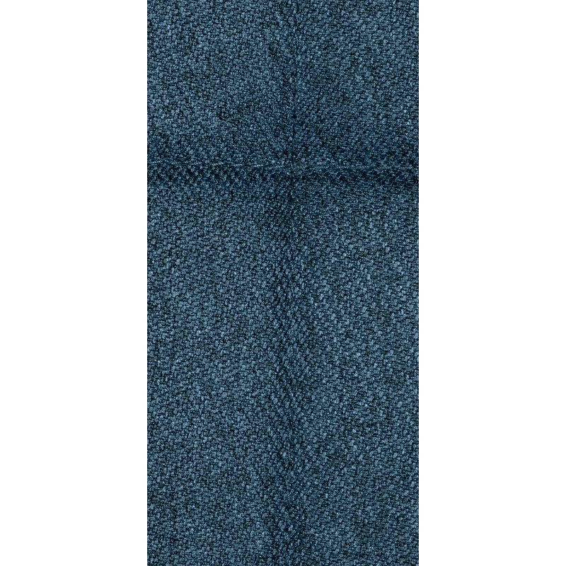 Fauteuil moderne scandinave en Tissu Bleu Bois de hêtre Naturel Mazzio - 6