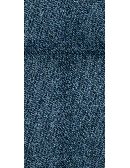 Fauteuil moderne scandinave en Tissu Bleu Bois de hêtre Naturel Mazzio - 6