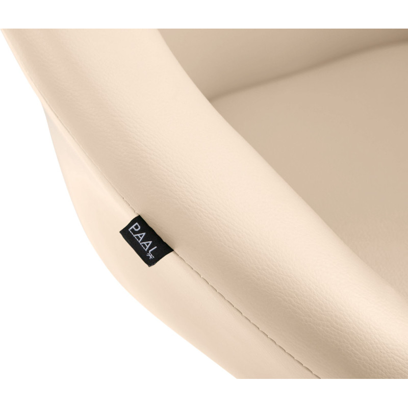 Tabouret de bar original en Polyuréthane Blanc crème Métal Blanc Scando - 6