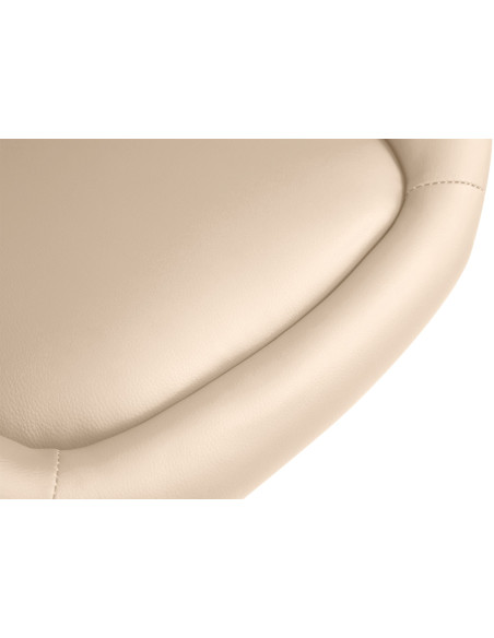 Tabouret de bar original en Polyuréthane Blanc crème Métal Blanc Scando - 7