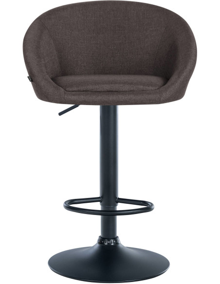 Tabouret de bar original en Tissu Gris foncé Métal Noir Scando - 2