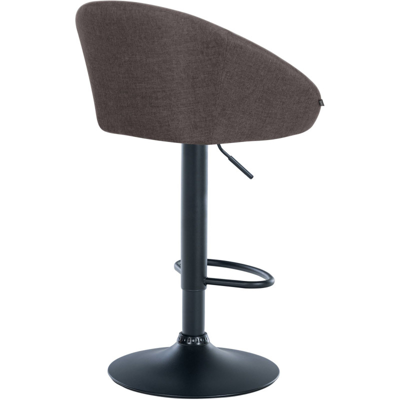 Tabouret de bar original en Tissu Gris foncé Métal Noir Scando - 4