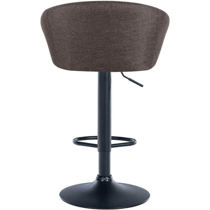Tabouret de bar original en Tissu Gris foncé Métal Noir Scando - 5
