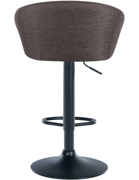 Tabouret de bar original en Tissu Gris foncé Métal Noir Scando - 5