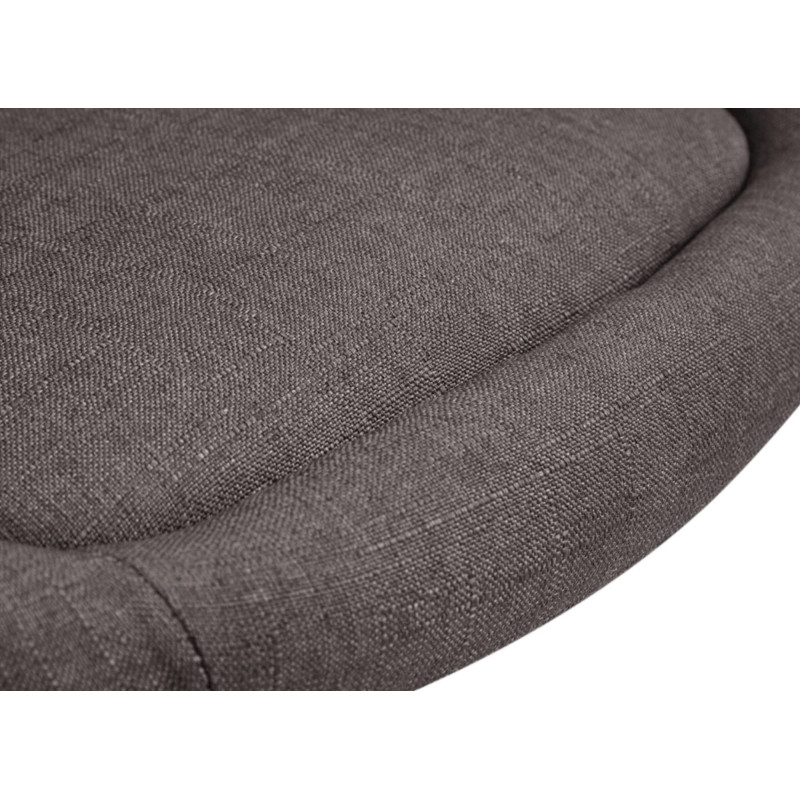 Tabouret de bar original en Tissu Gris foncé Métal Noir Scando - 7