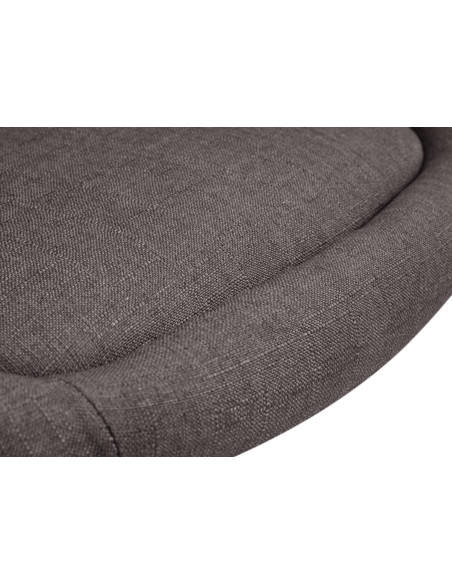 Tabouret de bar original en Tissu Gris foncé Métal Noir Scando - 7