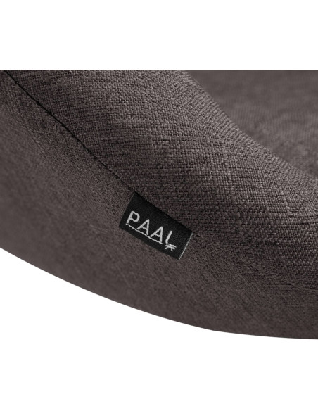 Tabouret de bar original en Tissu Gris foncé Métal Blanc Scando - 6