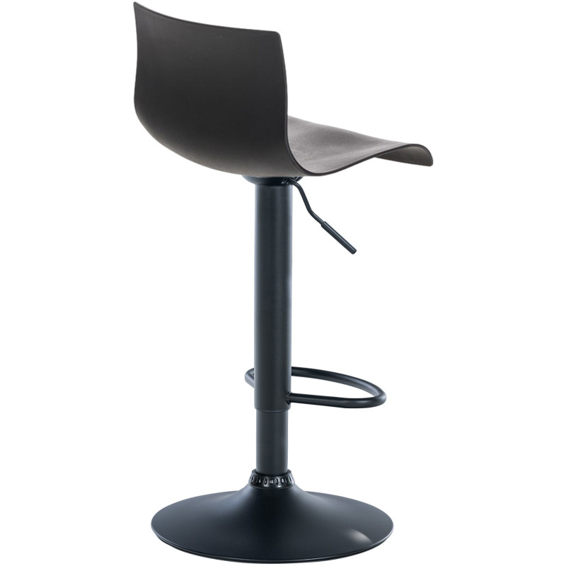 Tabouret de bar moderne en Polypropylène Noir Métal Noir Stano - 2