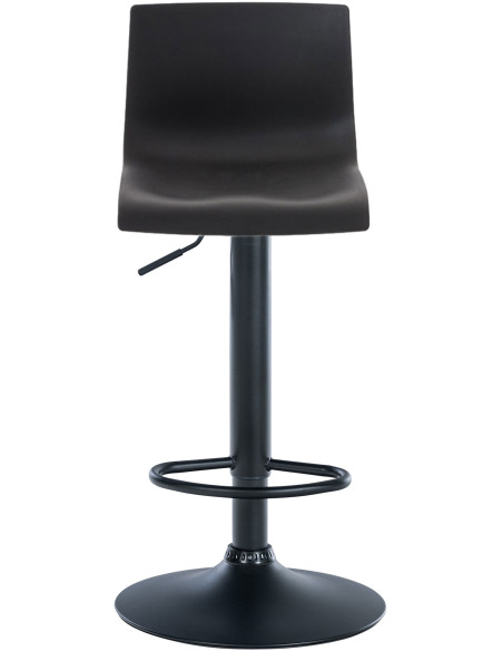Tabouret de bar moderne en Polypropylène Noir Métal Noir Stano - 3