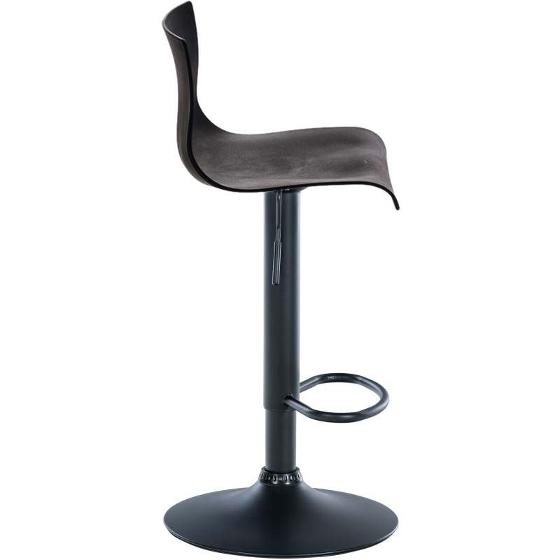 Tabouret de bar moderne en Polypropylène Noir Métal Noir Stano - 4