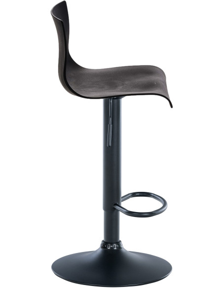 Tabouret de bar moderne en Polypropylène Noir Métal Noir Stano - 4