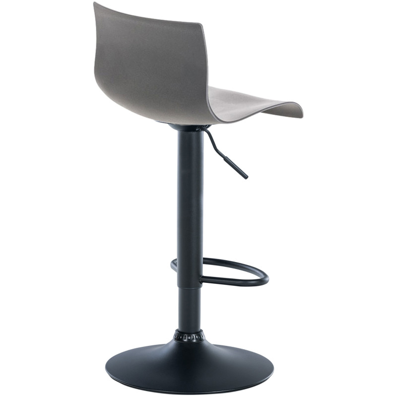 Tabouret de bar moderne en Polypropylène Gris Métal Noir Stano - 2