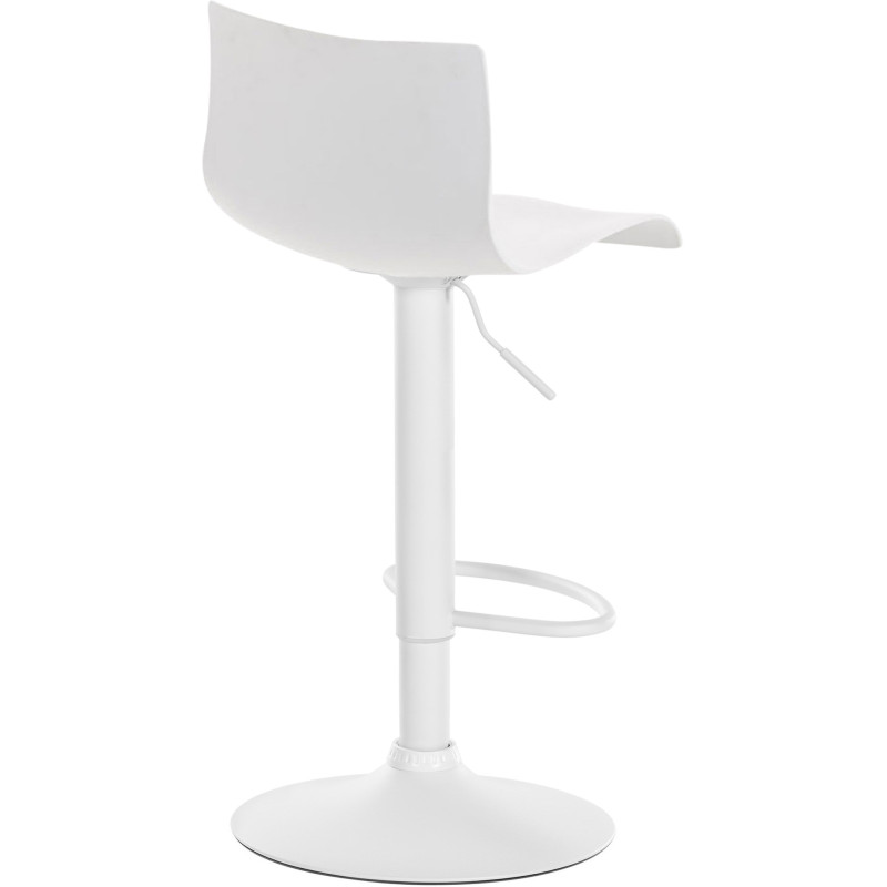 Tabouret de bar minimaliste en Polypropylène Blanc Métal Blanc Zavria - 2