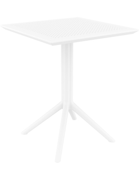 Table extérieure pliante Carrée 2 personnes en Polypropylène Blanc Walna - 1
