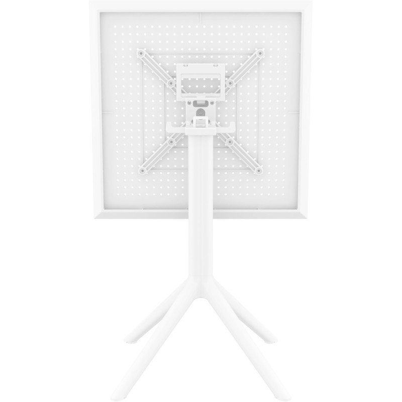 Table extérieure pliante Carrée 2 personnes en Polypropylène Blanc Walna - 2