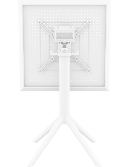 Table extérieure pliante Carrée 2 personnes en Polypropylène Blanc Walna - 2