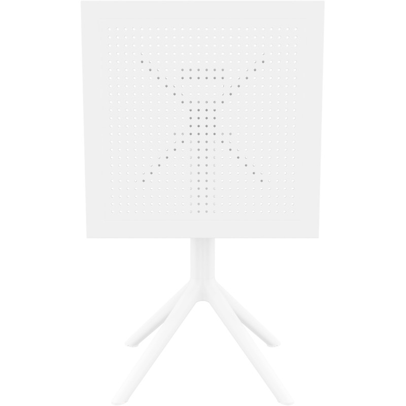 Table extérieure pliante Carrée 2 personnes en Polypropylène Blanc Walna - 3