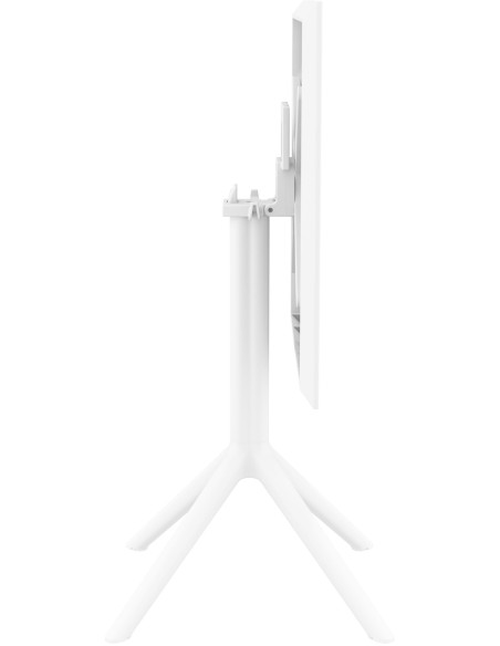 Table extérieure pliante Carrée 2 personnes en Polypropylène Blanc Walna - 4