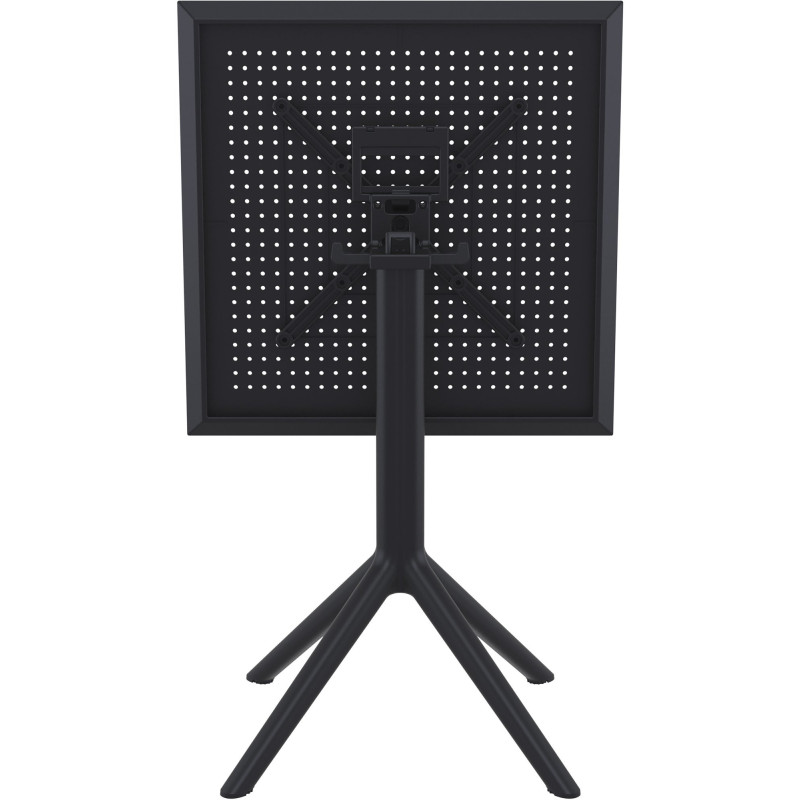 Table extérieure pliante Carrée 2 personnes en Polypropylène Noir Walna - 2