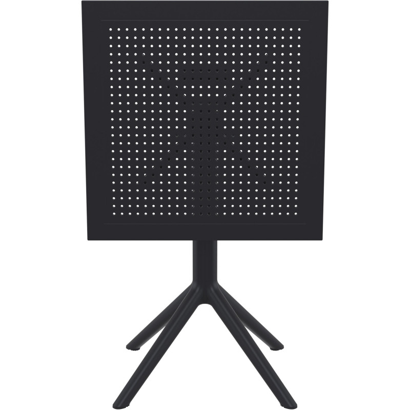 Table extérieure pliante Carrée 2 personnes en Polypropylène Noir Walna - 3