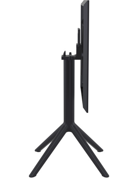 Table extérieure pliante Carrée 2 personnes en Polypropylène Noir Walna - 4