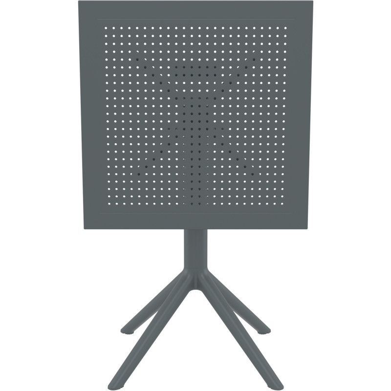 Table extérieure pliante Carrée 2 personnes en Polypropylène Gris foncé Walna - 3