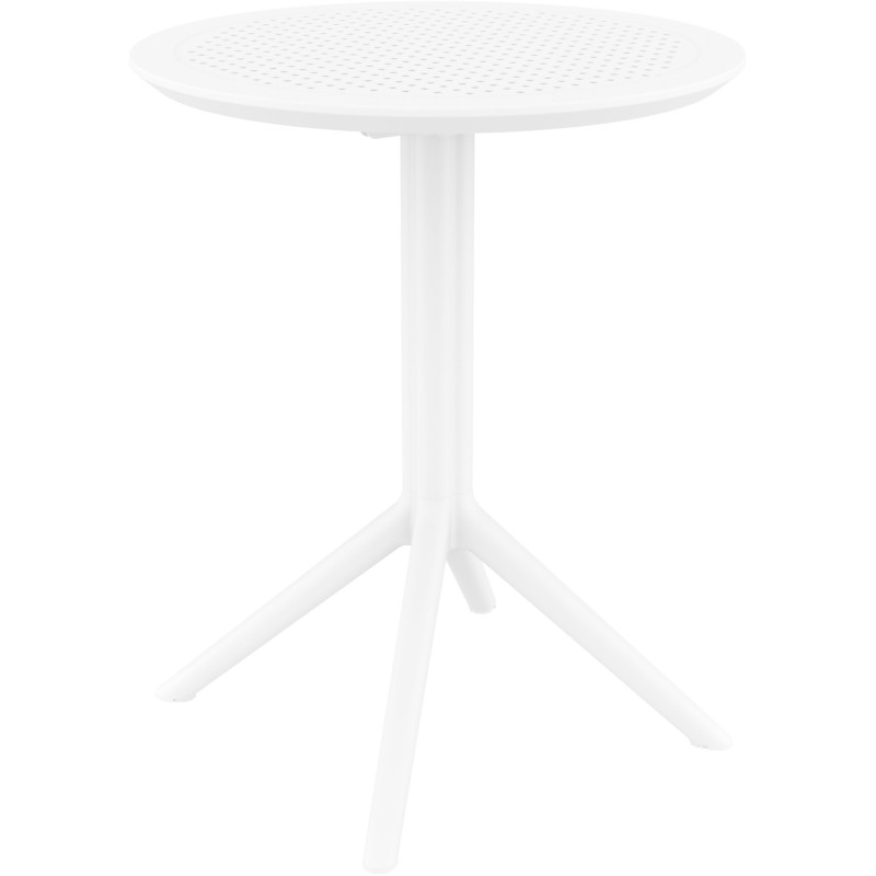 Table extérieure pliante Ronde 2 personnes en Polypropylène Blanc Walna - 1