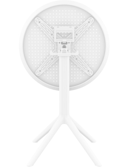 Table extérieure pliante Ronde 2 personnes en Polypropylène Blanc Walna - 2