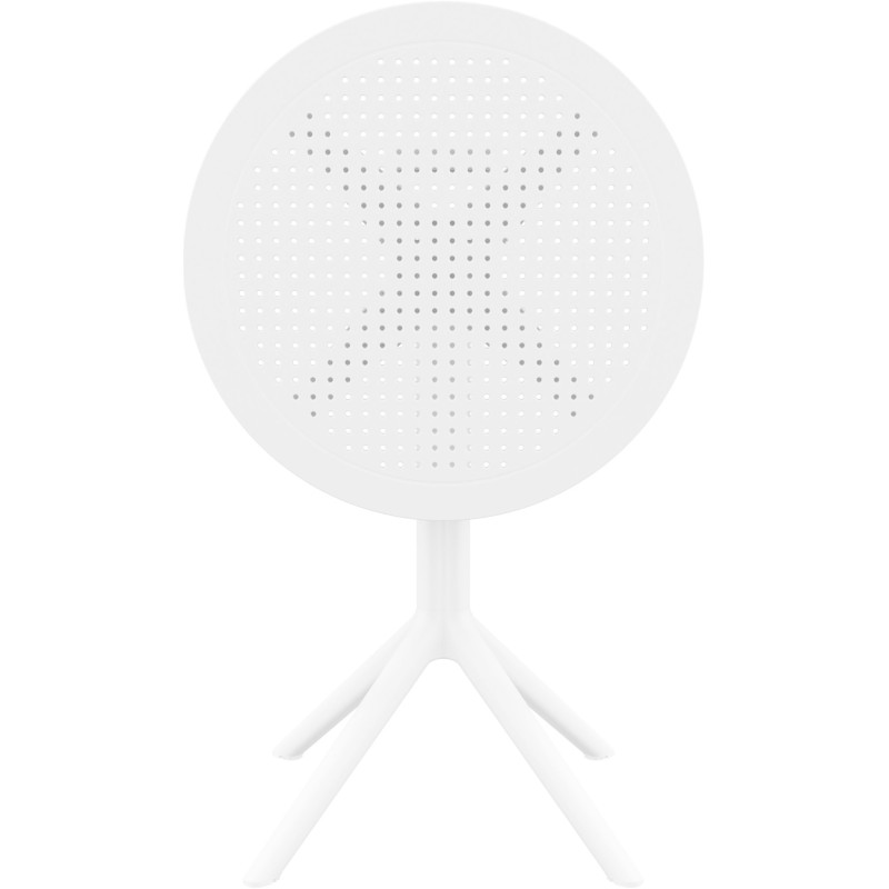 Table extérieure pliante Ronde 2 personnes en Polypropylène Blanc Walna - 3