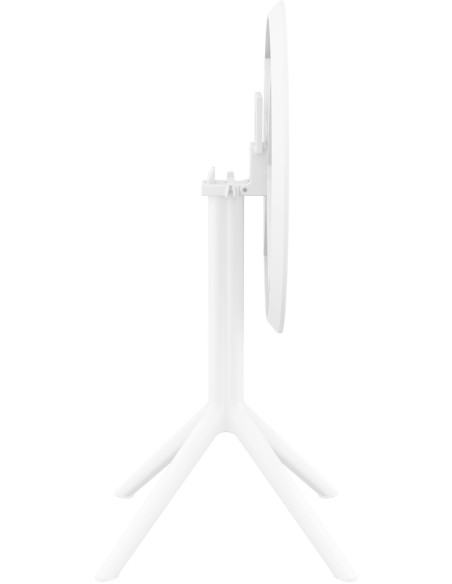 Table extérieure pliante Ronde 2 personnes en Polypropylène Blanc Walna - 4