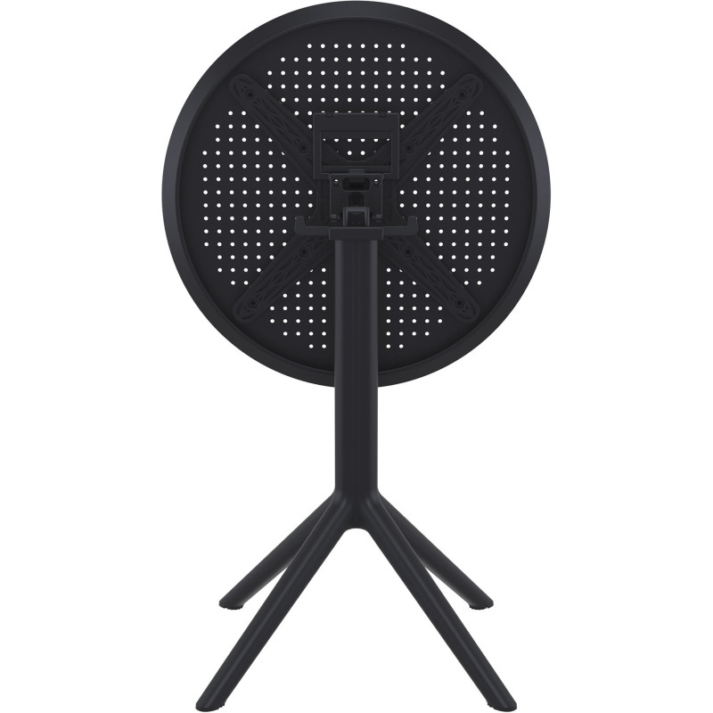 Table extérieure pliante Ronde 2 personnes en Polypropylène Noir Walna - 2