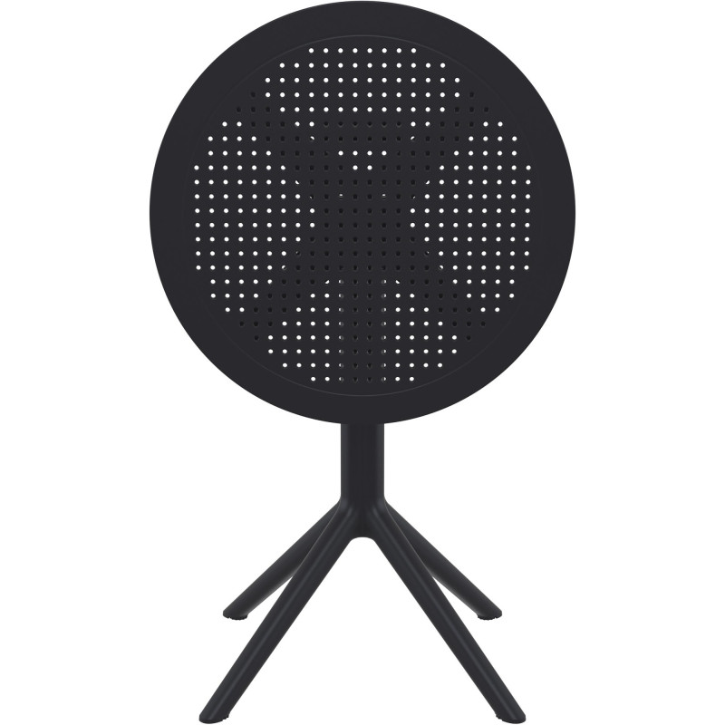 Table extérieure pliante Ronde 2 personnes en Polypropylène Noir Walna - 3