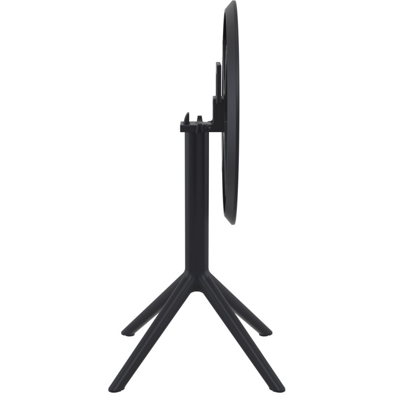 Table extérieure pliante Ronde 2 personnes en Polypropylène Noir Walna - 4