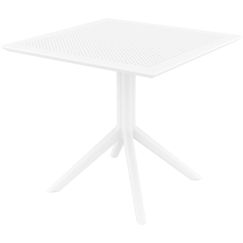 Table extérieure pliante Carrée 4 personnes en Polypropylène Blanc Walna - 1