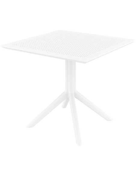 Table extérieure pliante Carrée 4 personnes en Polypropylène Blanc Walna - 1